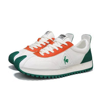 Men's Street Sneakers - D5-6003-WHITE green / 36